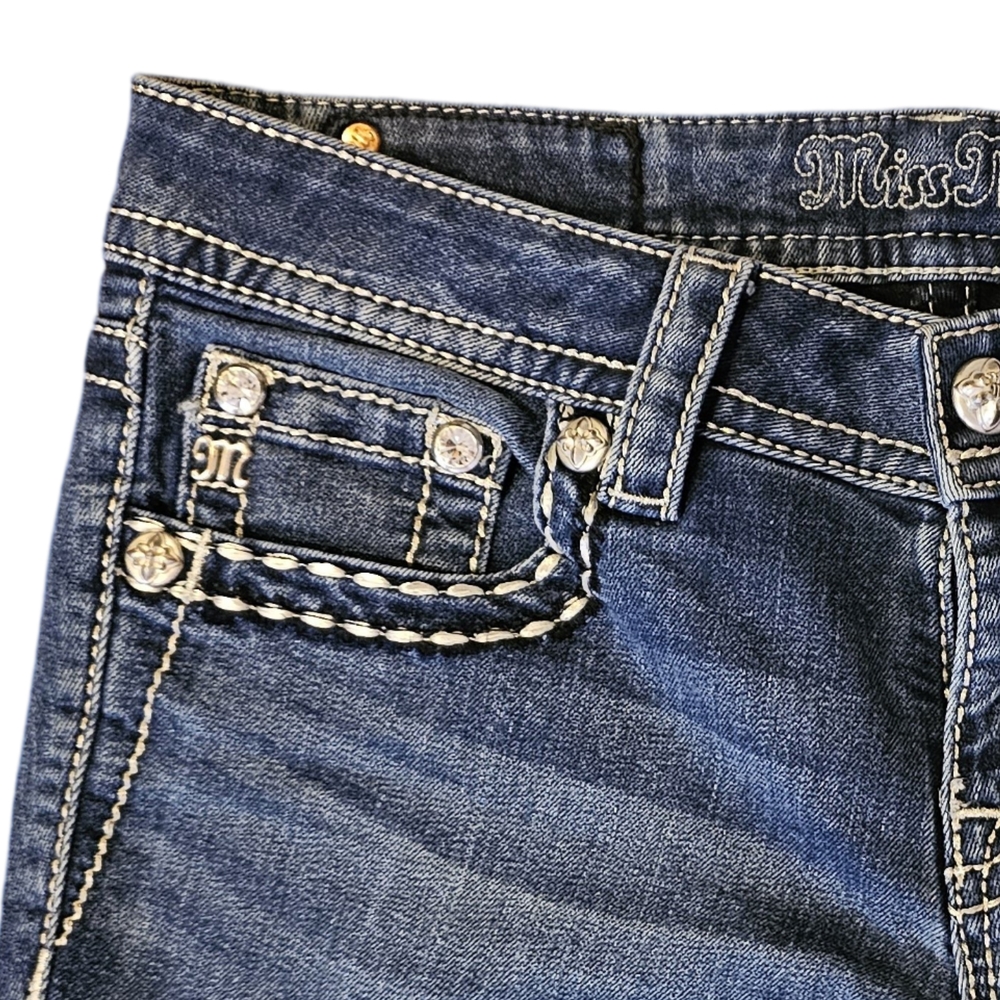 Miss Me Embellished Blue Jeans - Picture 6 of 7